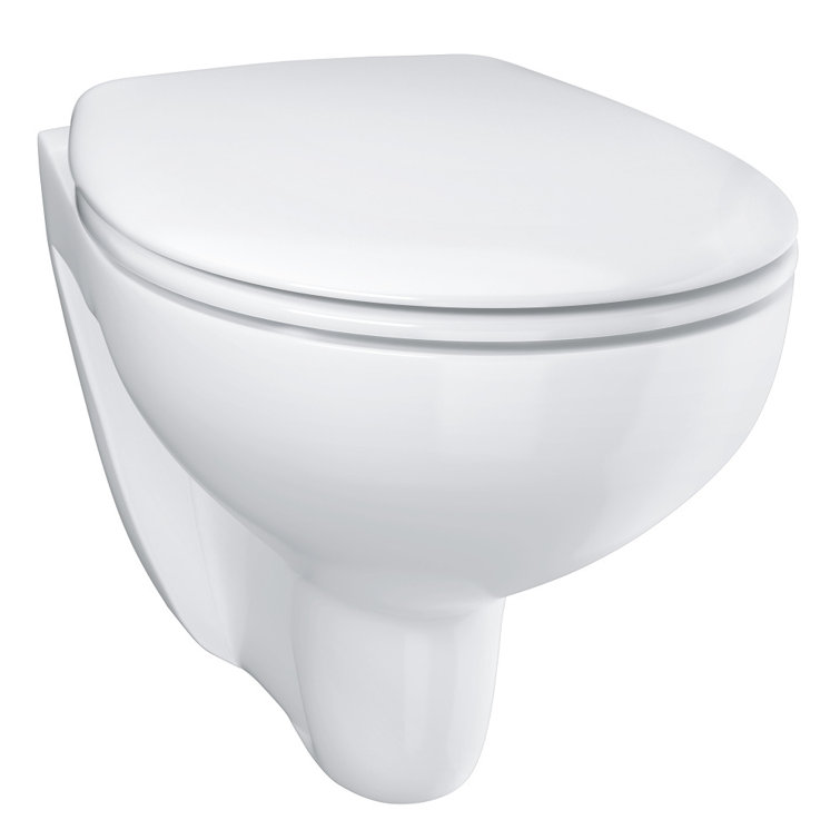 Belfry Bathroom Wall Hung Toilet and Mounting Frame with Button Flush
